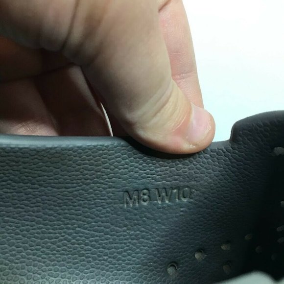 Native Miles Slip On Shoe Womens 10 Mens 8 Gray Perforated Outdoor Comfort - Picture 7 of 8